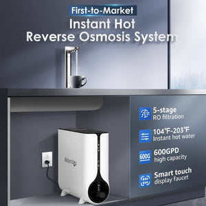 Waterdrop Reverse Osmosis System, Instant Hot Water Dispenser, K6