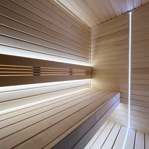 Prosaunas White Sauna Light Kit with Two 10' Flexible LED Strips