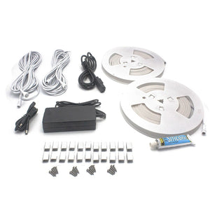 Prosaunas White Sauna Light Kit with Two 10' Flexible LED Strips