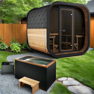 SaunaLife 6 Person 7.6' Long Cube Sauna | Model CL7G