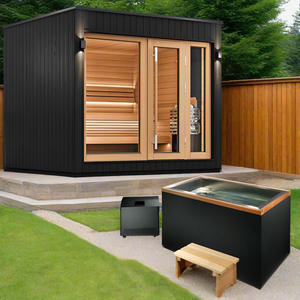 SaunaLife 6-Person Pre-Assembled Outdoor Sauna | Model G7