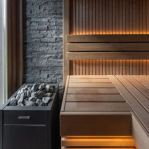 harvia virta in custom sauna