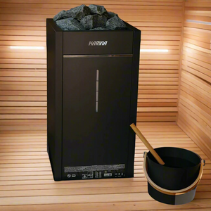 Harvia Virta Combi Electric Heater & Steamer Package w/ Digital Controller and Wifi and Stones