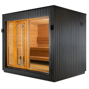 SaunaLife 6-Person Pre-Assembled Outdoor Sauna | Model G7