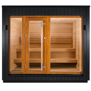 SaunaLife 6-Person Pre-Assembled Outdoor Sauna | Model G7