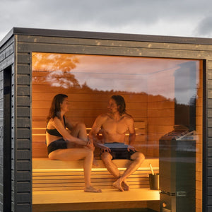 SaunaLife 5-Person Pre-Assembled Outdoor Sauna | Model G6