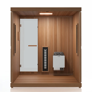 Finnmark Trinity 4-Person Hybrid Infrared & Traditional Steam Sauna & Red Light Therapy |  FD-5