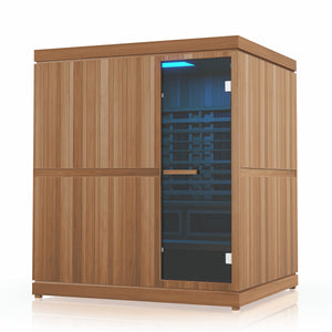 Finnmark Trinity 4-Person Hybrid Infrared & Traditional Steam Sauna & Red Light Therapy |  FD-5