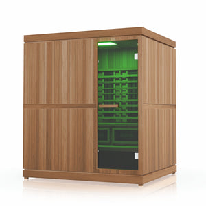 Finnmark Trinity 4-Person Hybrid Infrared & Traditional Steam Sauna & Red Light Therapy |  FD-5