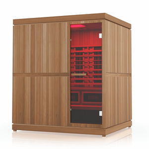 Finnmark Trinity 4-Person Hybrid Infrared & Traditional Steam Sauna & Red Light Therapy |  FD-5