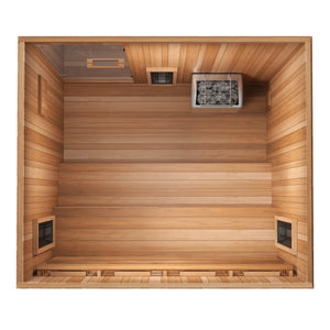 Finnmark Trinity 4-Person Hybrid Infrared & Traditional Steam Sauna & Red Light Therapy |  FD-5