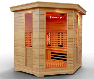 Medical Breakthrough Saunas - Medical 6 Plus Version 2.0 Full Spectrum 4 Person Indoor Infrared Sauna - Fitness Recovery Lab