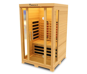 Medical Breakthrough Saunas - Medical 4 Version 2.0 Full Spectrum 2 Person Indoor Infrared Sauna - Fitness Recovery Lab