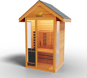 Medical Breakthrough Saunas - Nature 5 - 1 Person Hybrid Steam And Infrared Outdoor Sauna - Fitness Recovery Lab