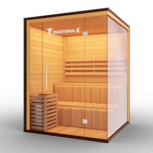 Medical Breakthrough Saunas - Traditional 8 Plus™ 4-5 Person Indoor Steam Sauna - Fitness Recovery Lab