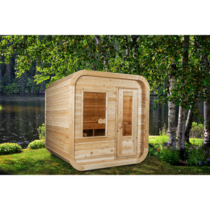 Dundalk Luna Traditional Outdoor Sauna | 2-4 persons (CTC22LU) - Fitness Recovery Lab