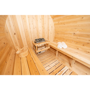 Dundalk Harmony Barrel Sauna | 2-4 persons (CTC22W) - Fitness Recovery Lab