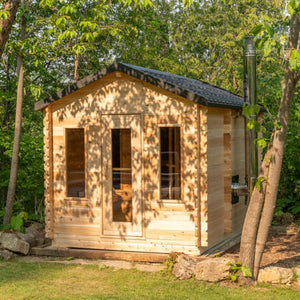 Dundalk Large Georgian Outdoor Cabin Sauna with Changeroom - Fitness Recovery Lab