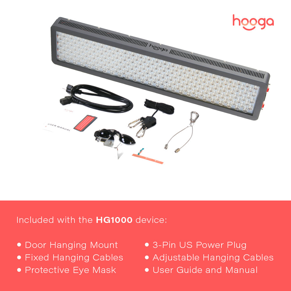 Hooga HG1000 Full Body Red Light Therapy Panel Fitness