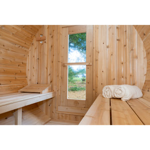 Dundalk Serenity Barrel Sauna | 2-4 persons (CTC2245W) - Fitness Recovery Lab