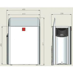 Harvia The Wall 6 kW Premium Electric Sauna Heater - SWS60 - Fitness Recovery Lab