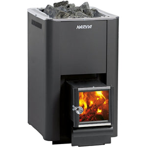 Harvia Pro 20 SL Wood-Burning Sauna Stove / Heater w/ Firebox Extension - 24kW - Fitness Recovery Lab